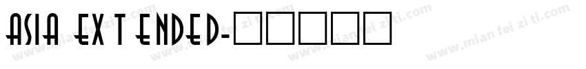 Asia Extended字体转换